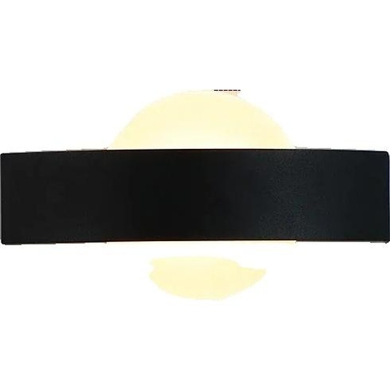 Applique murale moderne en acrylique, style contemporain, application polyvalente, noir autour, lumière chaude