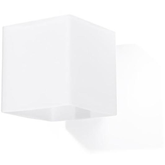 Applique Murale RICO G9 LED Moderne Loft BOHO Classic Design Couloir - Blanc - SOLLUX - 10 x 10 x 12 cm - Verre
