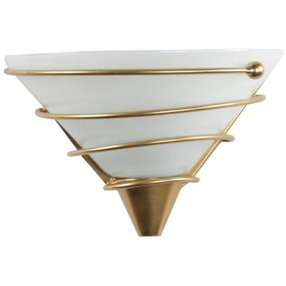 Applique murale - TOSEL - SPIRALITO - Verre blanc - Style urbain - H14cm L26cm P17cm