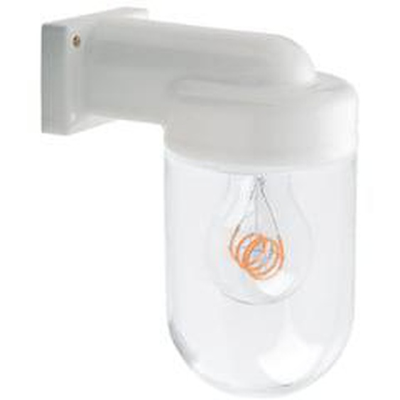 Applique porcelaine blanche et verre