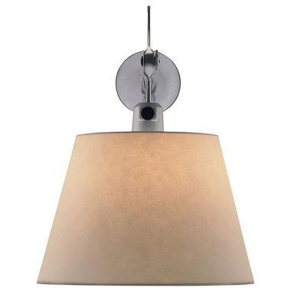 Applique Tolomeo métal papier beige / Ø 18 cm - Artemide