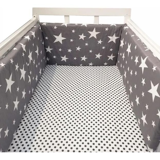 appoint wisdom Clôture de berceau de bébé 200x30cm, garde-corps de Protection de lit en coton, pare-chocs épais, une pièce autour du protecteur, décor de chambre de bébé