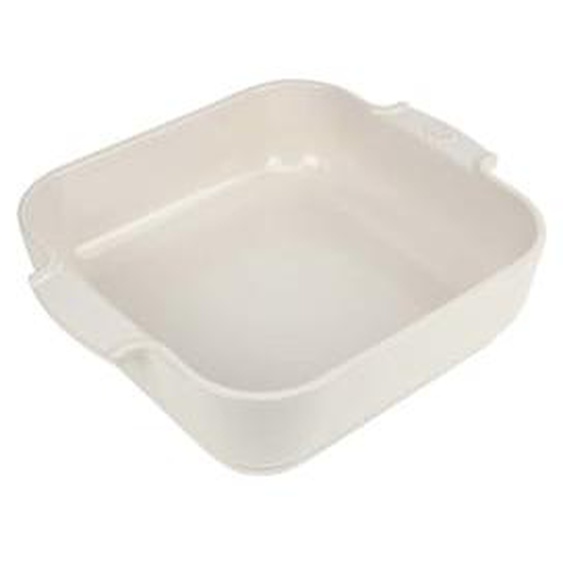 Appolia Plat four céramique carré écru 28 cm - 11