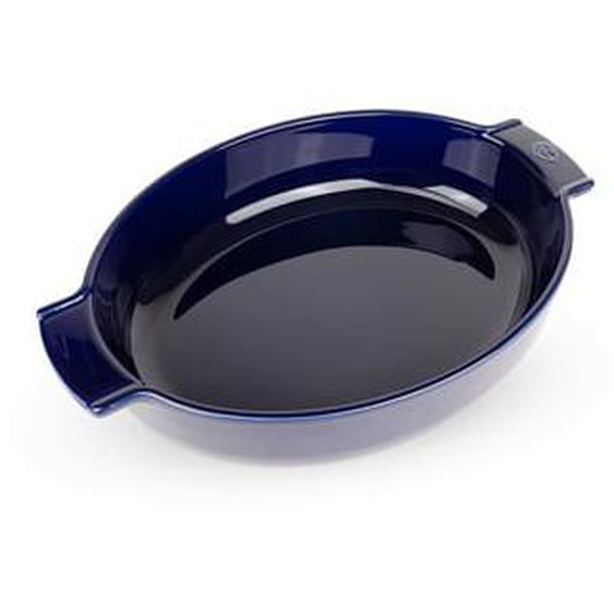 Appolia Plat four céramique ovale bleu profond 40 cm - 13 1/2