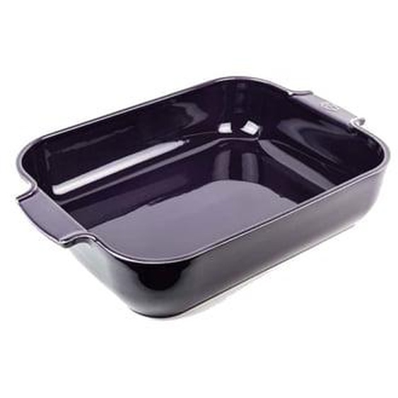Appolia Plat four céramique rectangle aubergine 40 cm - 16
