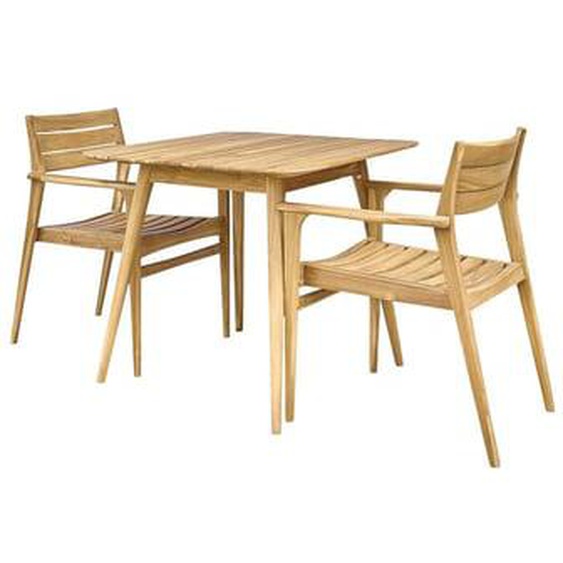 APRIL  Salon de jardin en teck massif 2/4 places