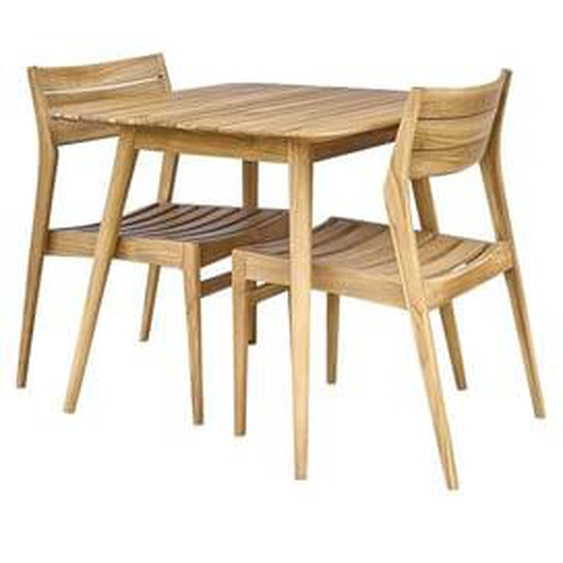 APRIL  Salon de jardin en teck massif 2/4 places