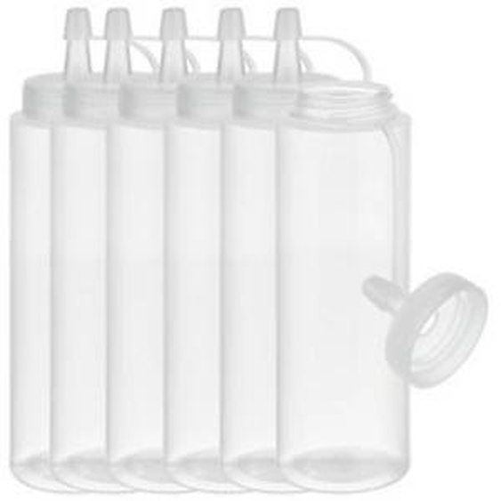 APS Bouteille verseuse souple, 260 ml, set de 6, jaune