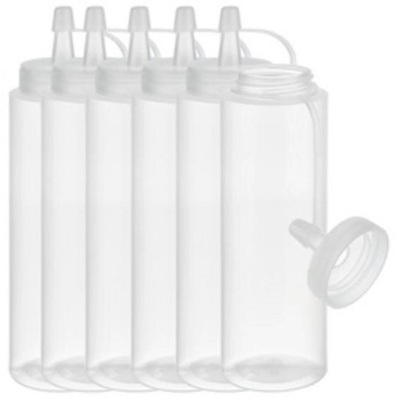 APS Bouteille verseuse souple, 490 ml, set de 6, jaune