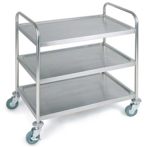 Chariot de service et de transport STEADY, 3 plateaux