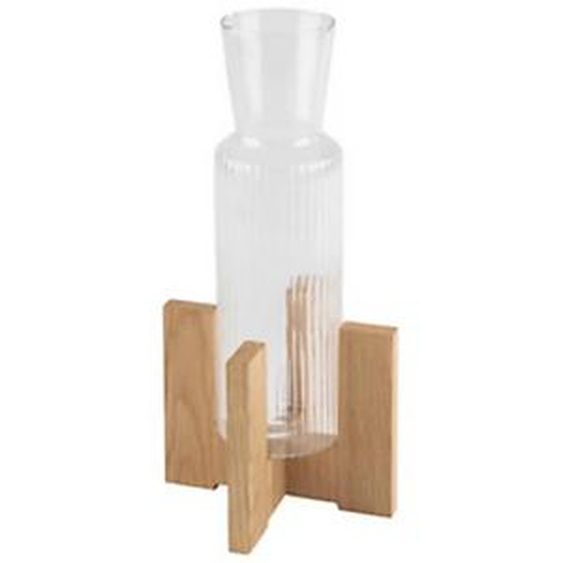 APS Pied pour carafe en verre VALO, en chêne