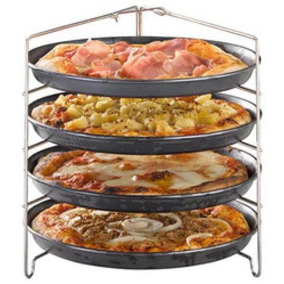 Support pour 4 plaques à pizza, (L)260x(P)250x(H)260 mm