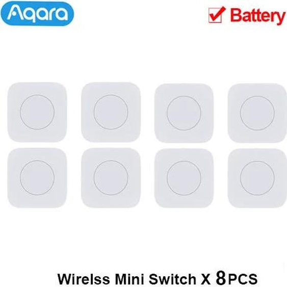 Aqara Smart Wireless Switch, connexion Zigbee, 8 interrupteurs sans fil, 8 interrupteurs sans fil