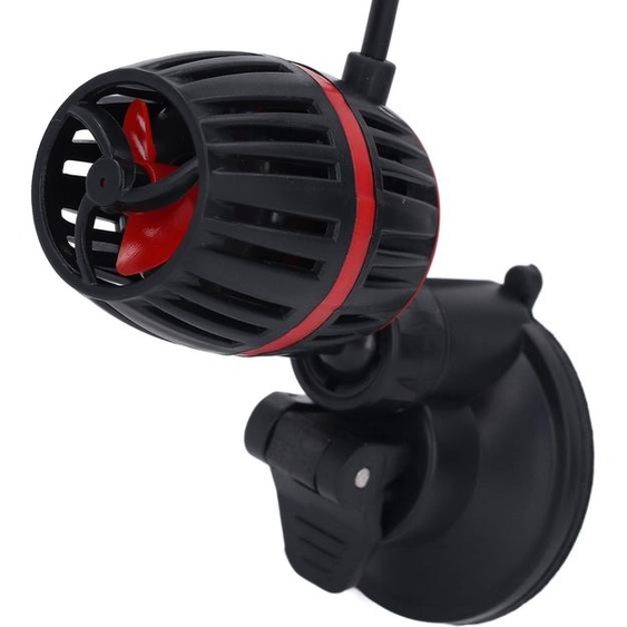 Aquarium Wave Maker pompe dinversion, pompe deau submersible pompe dinversion daquarium avec base daspiration magnétique puissante, tête dentraînement réglable 360 (BLACK)