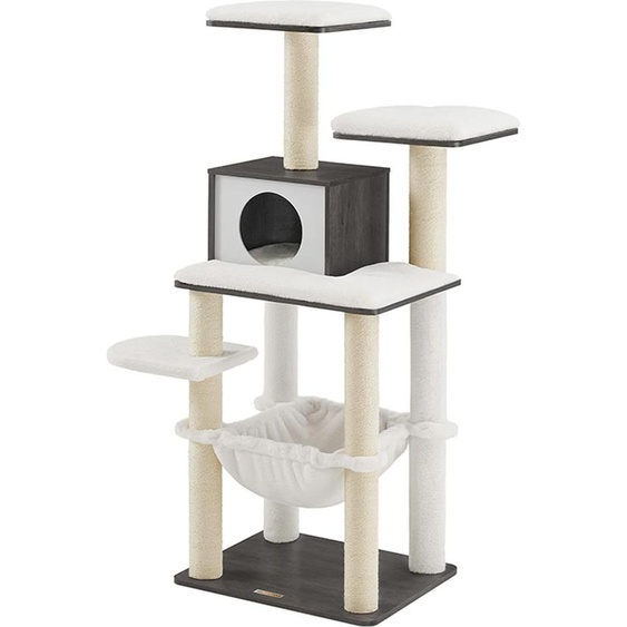 Arbre à chat 138 cm avec plateformes et coussins