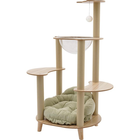 arbre à chat à 5 étages avec canapé-lit 60*50*115cm pour chats jusquà 15kg