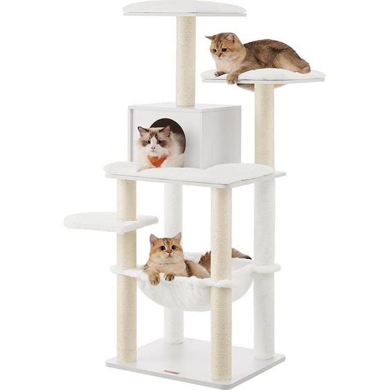 Arbre à chat à plusieurs niveaux, hauteur 138 cm