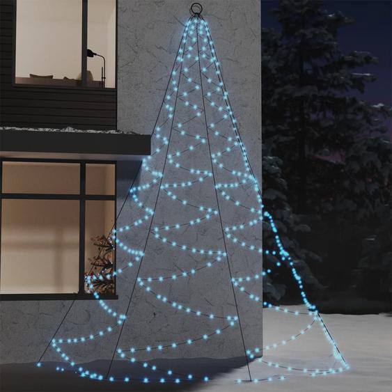 Arbre mural avec crochet métallique 720 LED Blanc froid 5 m