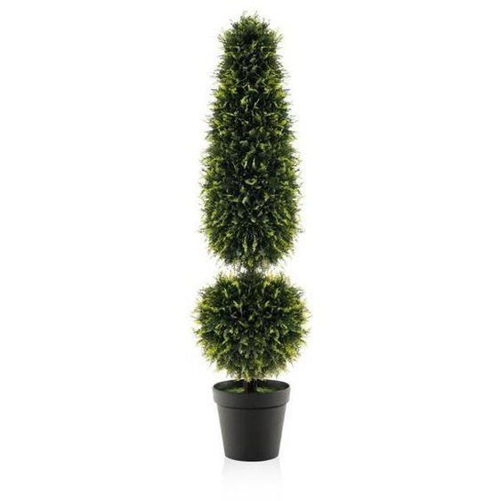 Arbre Topiaire Artificiel - COSTWAY - Buis de 120cm - Feuilles de PE - Vignes Naturelles