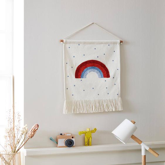 Arc-en-ciel mural personnalisable blanc / bleu