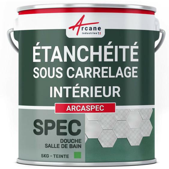 Etancheite sous carrelage, douche, salle de bain, cuisine, imperméabilisation, placo, spec - 5 kg Arcane Industries