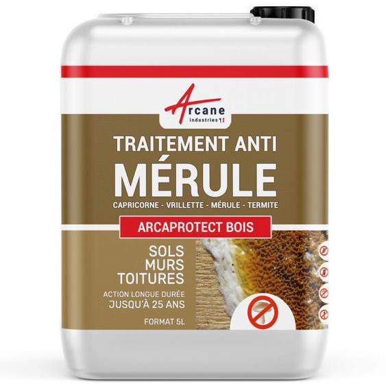 Arcane Industries - Traitement mérule produit extérieur intérieur - 5 l