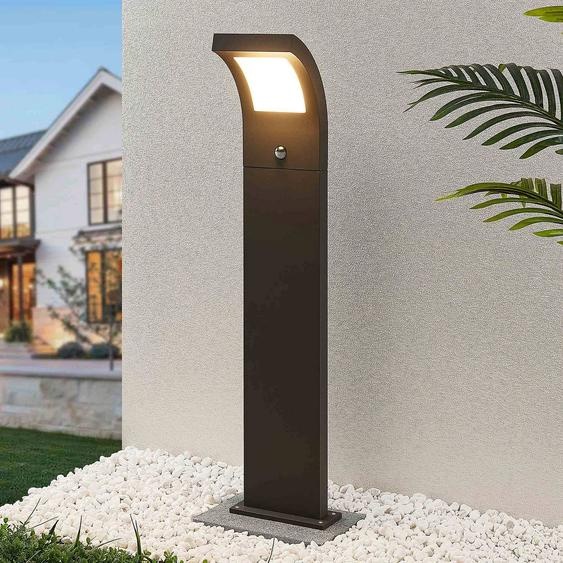 Arcchio, borne lumineuse LED Advik, 100 cm, anthracite, détecteur, IP54 Advik Arcchio, noir, Aluminium, Moderne