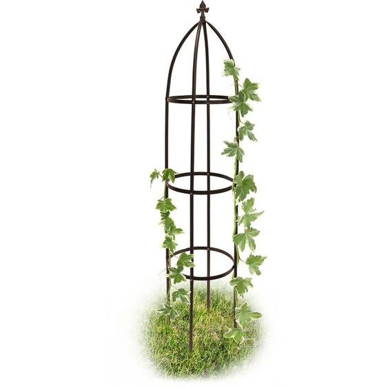 Arceau de jardin arche rosiers plantes grimpantes pergola Obélisque de jardin support tuteur métal 190 cm - Relaxdays