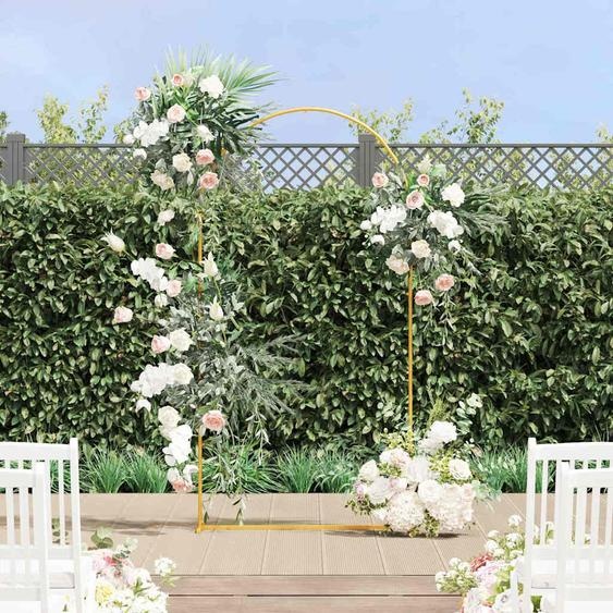 Arche de mariage Doré 100 x 39 x 200 cm Acier