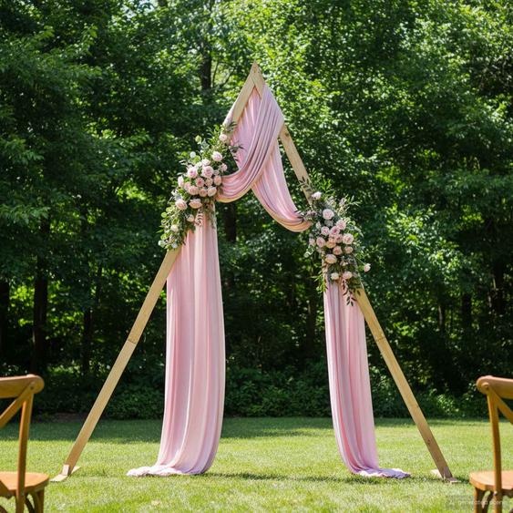 Arche de mariage Marron Clair 202 x 95 x 254 cm