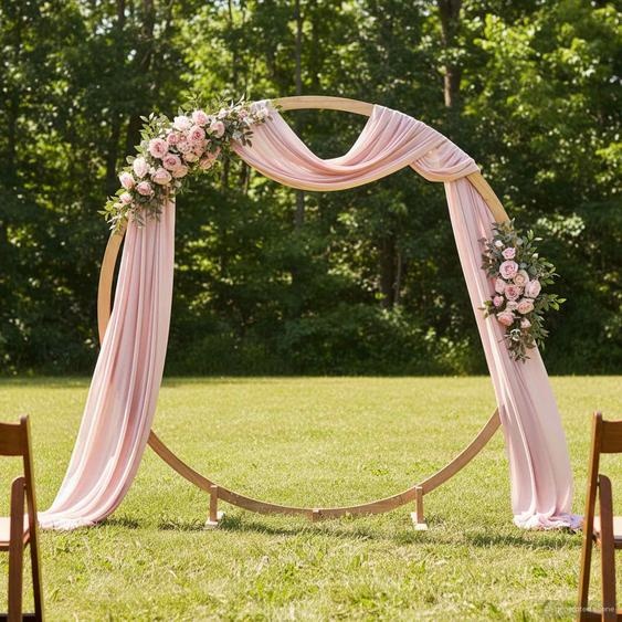 Arche de mariage Marron Clair 224 x 80 x 220 cm