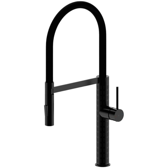 Architek mitigeur évier à douchette mobile noir Essebagno