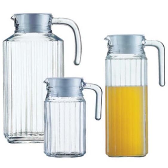 Arcoroc Pichet en verre Quadro, 1,1 L