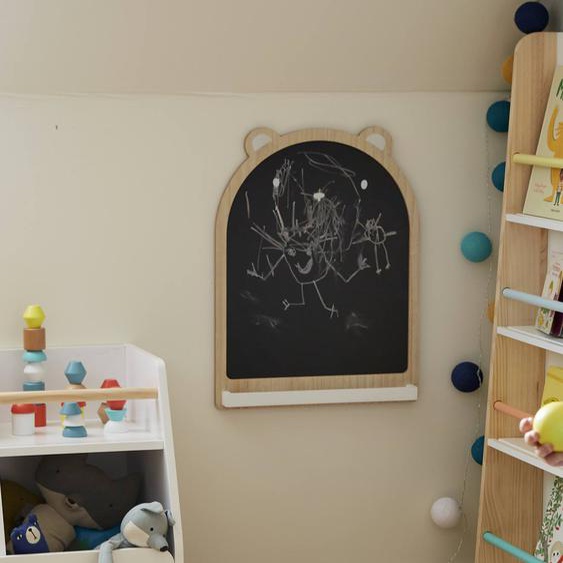 Ardoise porte-craie Ourson noir