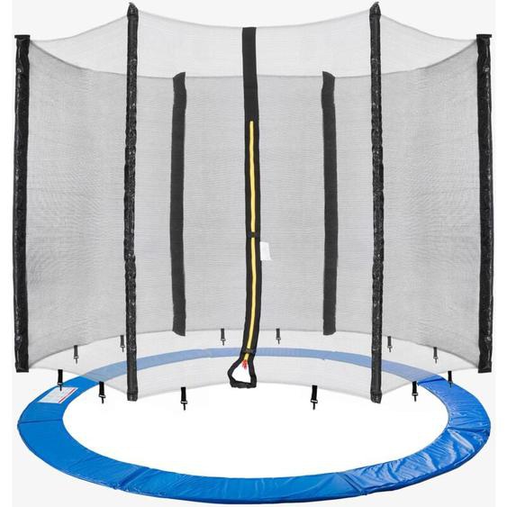Arebos - Coussin de Protection pour Trampoline + Filet 305 cm + Filet pour 6 tiges