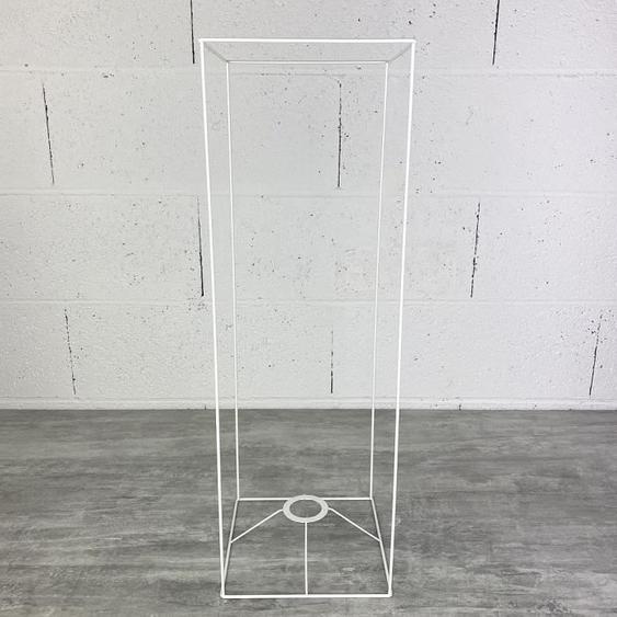 Armature abat-jour - LEALOO - Rectangulaire 60x20x20 cm - Douille E27 - Métal Epoxy - Blanc