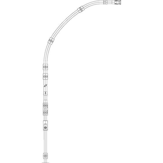 Armature flexible OL 90 N/ 95, 1 250 mm, aluminium blanc RAL 9016