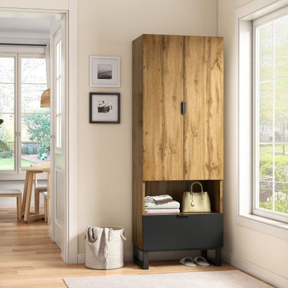 Armoire 1 porte, 1 tiroir, 1 étagère avec tablettes réglables-HAUSS SPOLE