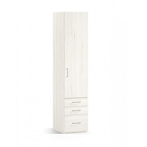Armoire 1 porte droite 2 tiroirs 1 caisson 62,3 x 57,5 x 220 cm