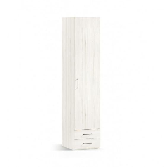 Armoire 1 porte droite 2 tiroirs 52,3 x 57,5 x 220 cm