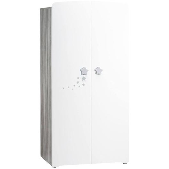 Armoire 2 Portes Bébé En Bois Blanc