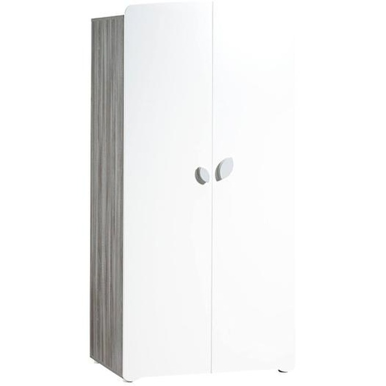 Armoire 2 Portes Bébé En Bois Gris