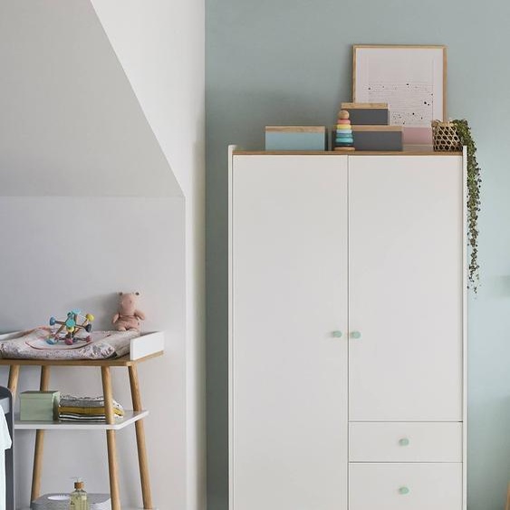 Armoire 2 portes CONFETTI blanc