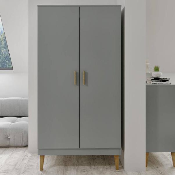 Armoire 2 Portes Dream Gris & Chêne