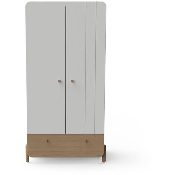 Armoire 2 Portes Ouvrantes Et 1 Tiroir Blanc
