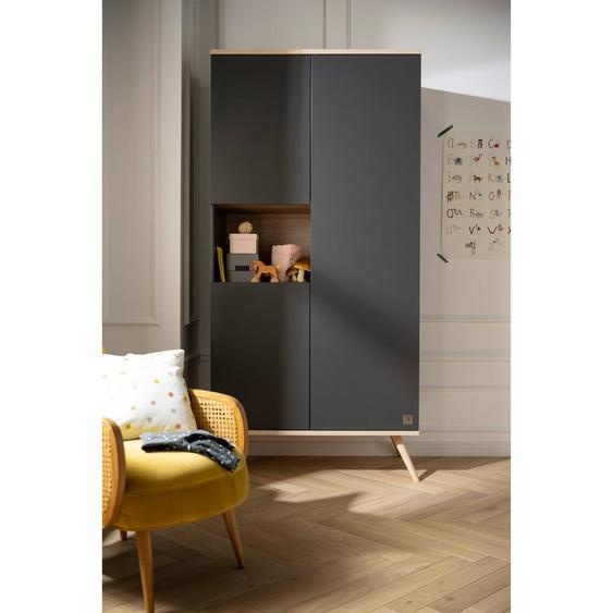 Armoire 3 Portes 1 Niche - Boreale Gris