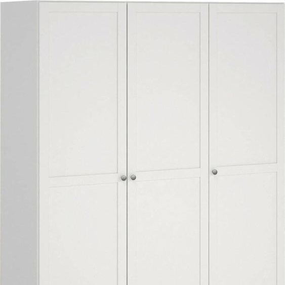 Gener - Armoire 3 Portes, 147x62 cm Blanc, Portemanteau
