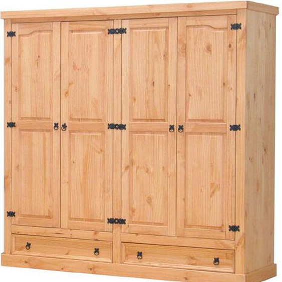 armoire 4 portes en pin massif du Mexique New Mexico Armoire de chambre à coucher gel.