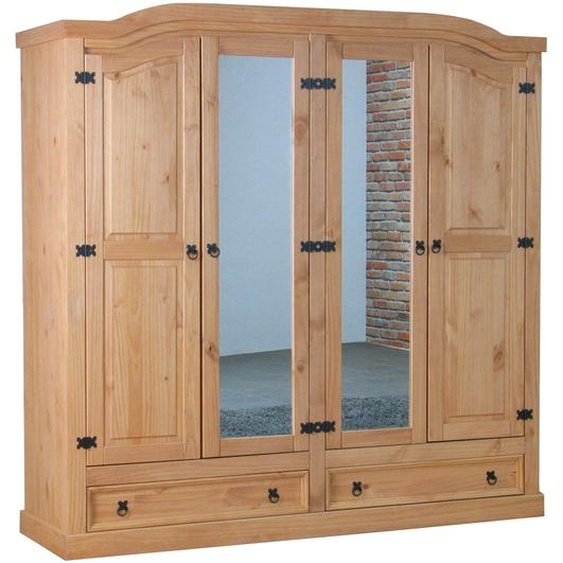 armoire 4 portes en pin New Mexico nature