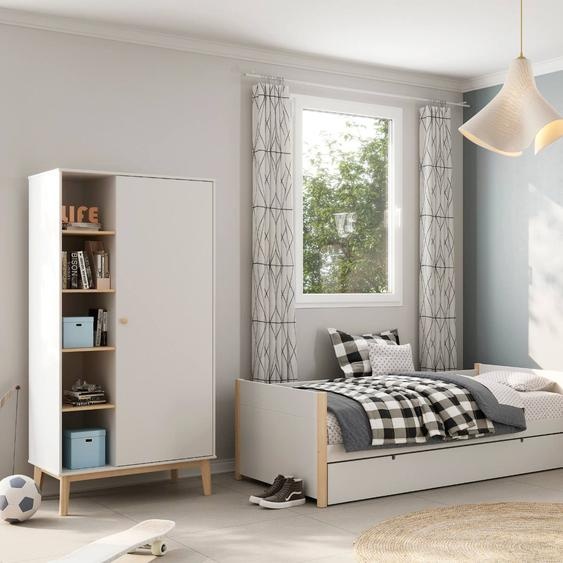 Armoire 5 Niches Et Penderie - Gamme Simon Blanc